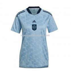 Camiseta de Fútbol España Mujer Exterior 2022 Manga Corta