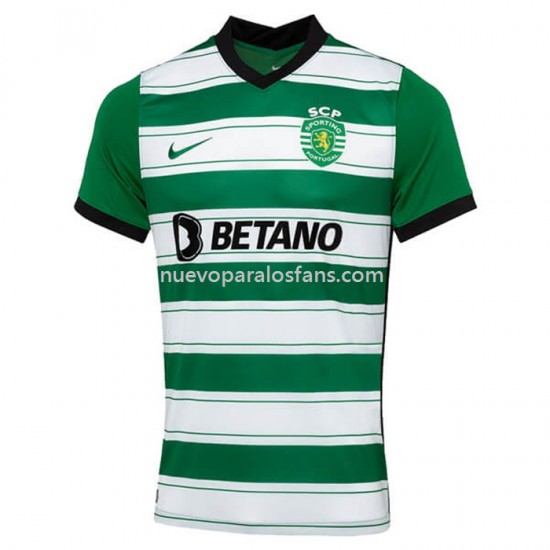 Camiseta de Fútbol Sporting CP Casa 2022-2023 Manga Corta