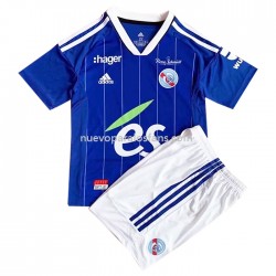 Camiseta de Fútbol Strasbourg Niño Casa 2022-2023 Manga Corta