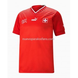 Camiseta de Fútbol Suiza Casa Copa Mundial 2022 Manga Corta