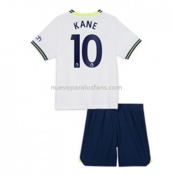 Camiseta de Fútbol Tottenham Hotspur Harry Kane 10 Niño Casa 2022-2023 Manga Corta
