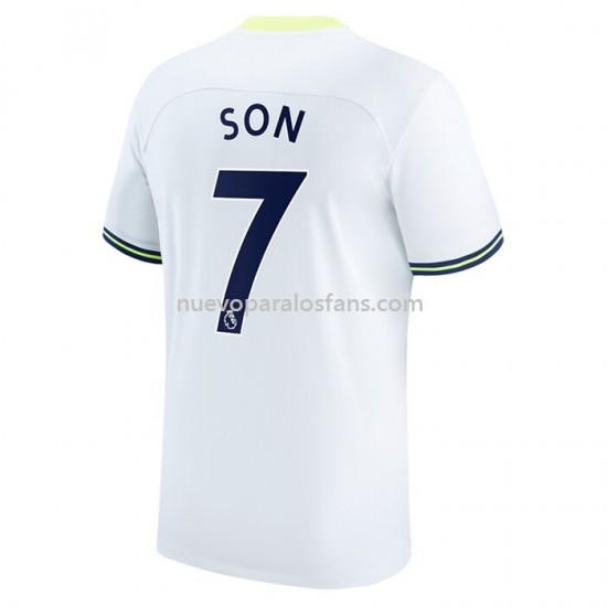 Camiseta de Fútbol Tottenham Hotspur Heung-min 7 Casa 2022-2023 Manga Corta
