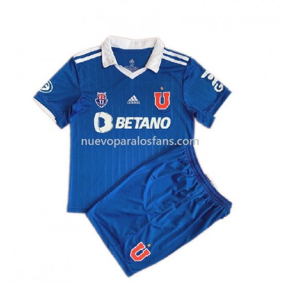Camiseta de Fútbol Universidad de Chile Niño Casa 2022 Manga Corta