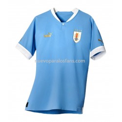 Camiseta de Fútbol Uruguay Casa Copa Mundial 2022 Manga Corta