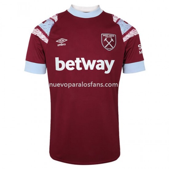 Camiseta de Fútbol West Ham United Casa 2022-2023 Manga Corta