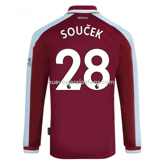 Camiseta de Fútbol West Ham United Tomas Casa 2021-2022 Manga Larga