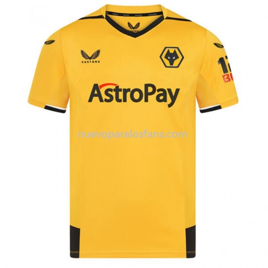 Camiseta de Fútbol Wolverhampton Wanderers Casa 2022-2023 Manga Corta