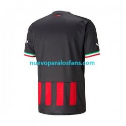 Camiseta de Fútbol AC Milan Hombre Casa 2022-2023 Manga Corta