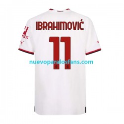 Camiseta de Fútbol AC Milan Ibrahimović 11 Hombre Exterior 2022-2023 Manga Corta