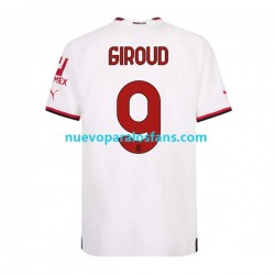 Camiseta de Fútbol AC Milan Olivier Giroud 9 Hombre Exterior 2022-2023 Manga Corta