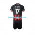 Camiseta de Fútbol AC Milan Rafael Leao 17 Niño Casa 2022-2023 Manga Corta