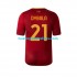 Camiseta de Fútbol AS Roma Dybala 21 Hombre Casa 2022-2023 Manga Corta