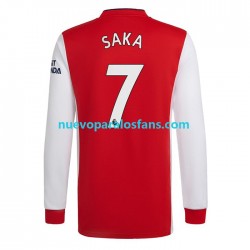 Camiseta de Fútbol Arsenal Bukayo Saka 7 Hombre Casa 2022-2023 Manga Larga