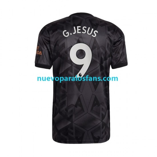 Camiseta de Fútbol Arsenal Gabriel Jesus 9 Hombre Exterior 2022-2023 Manga Corta