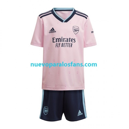 Camiseta de Fútbol Arsenal Niño Tercera 2022-2023 Manga Corta