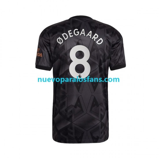 Camiseta de Fútbol Arsenal Odegaard 8 Hombre Exterior 2022-2023 Manga Corta