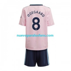 Camiseta de Fútbol Arsenal Odegaard 8 Niño Tercera 2022-2023 Manga Corta