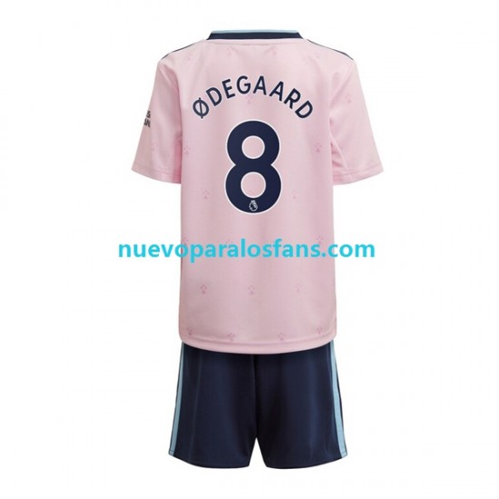 Camiseta de Fútbol Arsenal Odegaard 8 Niño Tercera 2022-2023 Manga Corta
