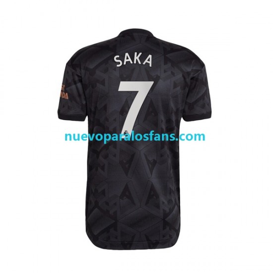 Camiseta de Fútbol Arsenal Saka 7 Hombre Exterior 2022-2023 Manga Corta