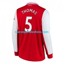 Camiseta de Fútbol Arsenal Thomas Partey 5 Hombre Casa 2022-2023 Manga Larga