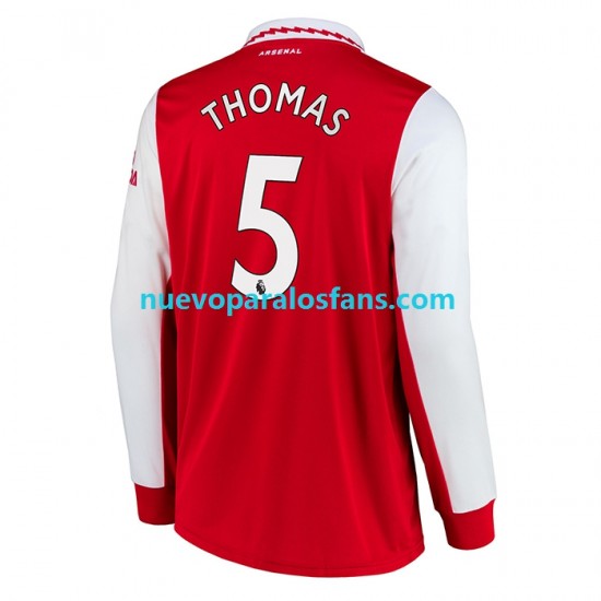 Camiseta de Fútbol Arsenal Thomas Partey 5 Hombre Casa 2022-2023 Manga Larga