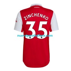 Camiseta de Fútbol Arsenal Zinchenko 35 Hombre Casa 2022-2023 Manga Corta