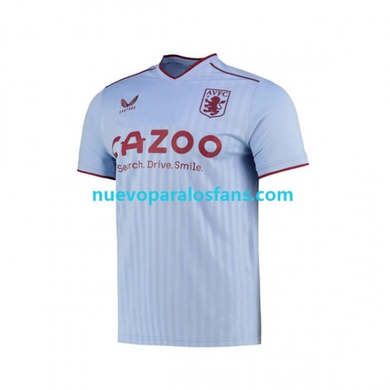 Camiseta de Fútbol Aston Villa Hombre Exterior 2022-2023 Manga Corta