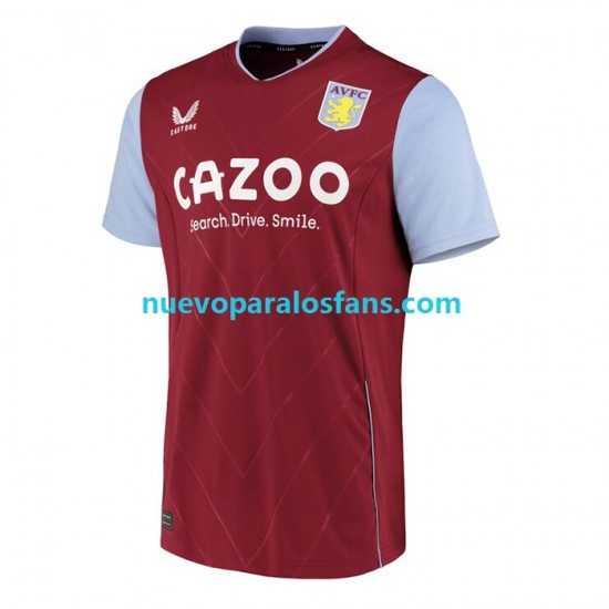 Camiseta de Fútbol Aston Villa Hombre Casa 2022-2023 Manga Corta