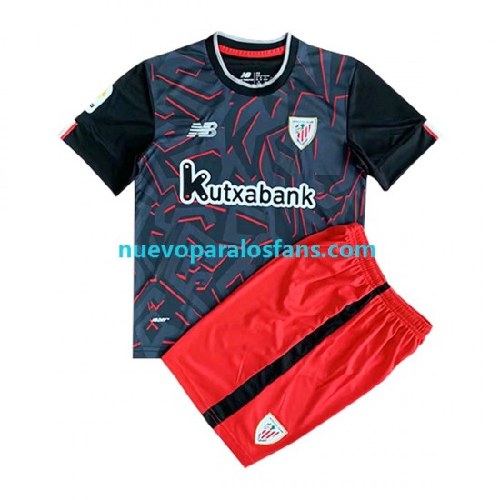 Camiseta de Fútbol Athletic Bilbao Niño Exterior 2022-2023 Manga Corta