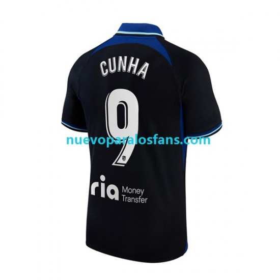 Camiseta de Fútbol Atlético Madrid Matheus Cunha 9 Hombre Exterior 2022-2023 Manga Corta