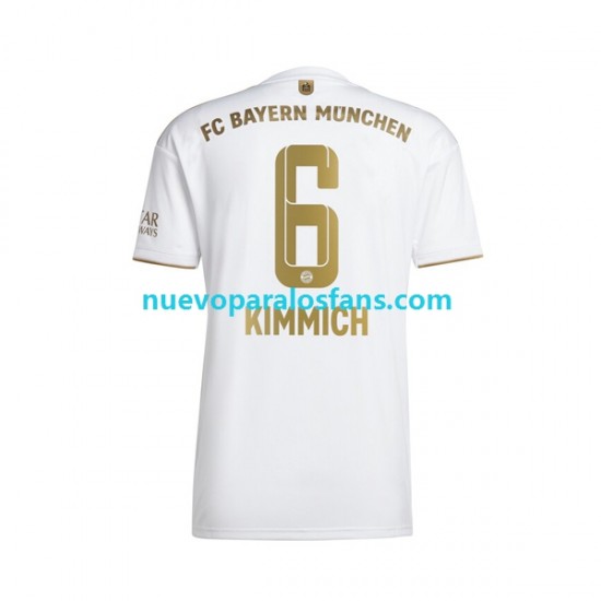 Camiseta de Fútbol Bayern de Múnich Joshua Kimmich 6 Hombre Exterior 2022-2023 Manga Corta