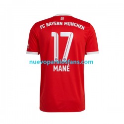 Camiseta de Fútbol Bayern de Múnich Sadio Mane 17 Hombre Casa 2022-2023 Manga Corta