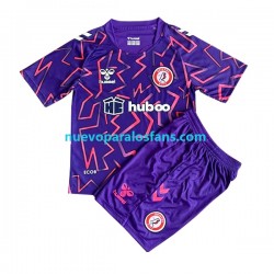Camiseta de Fútbol Bristol City Portero Niño Exterior 2022-2023 Manga Corta