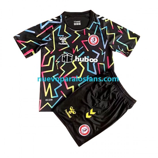 Camiseta de Fútbol Bristol City Portero Niño Casa 2022-2023 Manga Corta