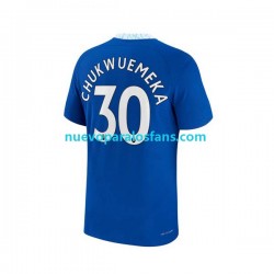 Camiseta de Fútbol Chelsea Chukwuemeka 30 Hombre Casa 2022-2023 Manga Corta