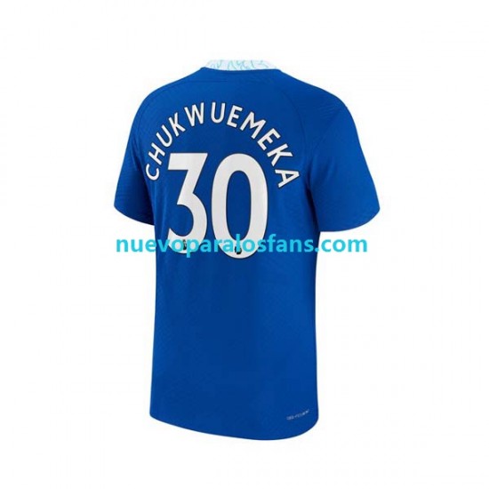 Camiseta de Fútbol Chelsea Chukwuemeka 30 Hombre Casa 2022-2023 Manga Corta