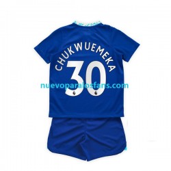Camiseta de Fútbol Chelsea Chukwuemeka 30 Niño Casa 2022-2023 Manga Corta