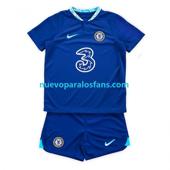Camiseta de Fútbol Chelsea Niño Casa 2022-2023 Manga Corta