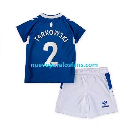 Camiseta de Fútbol Everton James Tarkowski 2 Niño Casa 2022-2023 Manga Corta