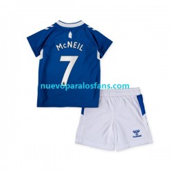 Camiseta de Fútbol Everton McNeil 7 Niño Casa 2022-2023 Manga Corta