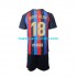 Camiseta de Fútbol FC Barcelona Jordi Alba 18 Niño Casa 2022-2023 Manga Corta