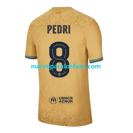 Camiseta de Fútbol FC Barcelona Pedri 8 Hombre Exterior 2022-2023 Manga Corta