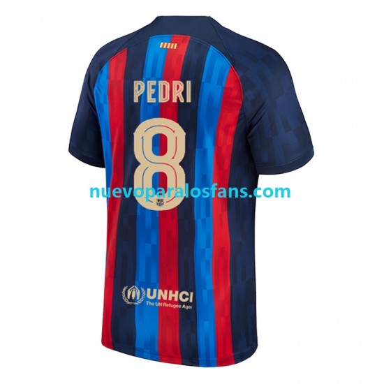 Camiseta de Fútbol FC Barcelona Pedri 8 Hombre Casa 2022-2023 Manga Corta