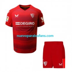 Camiseta de Fútbol Sevilla FC Niño Exterior 2022-2023 Manga Corta