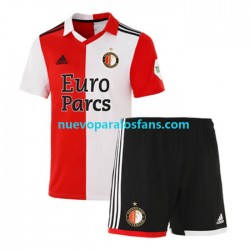 Camiseta de Fútbol Feyenoord Rotterdam Niño Casa 2022-2023 Manga Corta