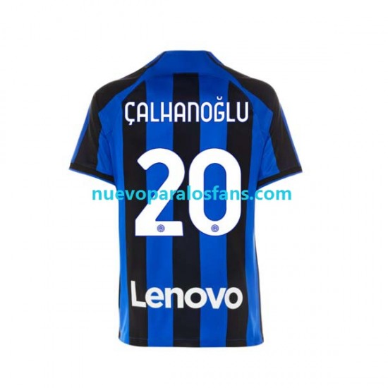 Camiseta de Fútbol Inter Milan Hakan Calhanoglu 20 Hombre Casa 2022-2023 Manga Corta
