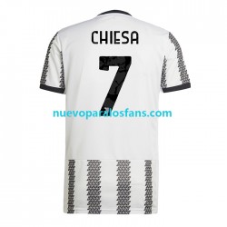Camiseta de Fútbol Juventus Chiesa 7 Hombre Casa 2022-2023 Manga Corta
