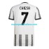 Camiseta de Fútbol Juventus Chiesa 7 Hombre Casa 2022-2023 Manga Corta