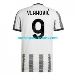 Camiseta de Fútbol Juventus Vlahovic 9 Hombre Casa 2022-2023 Manga Corta