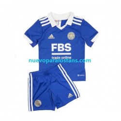 Camiseta de Fútbol Leicester City Niño Casa 2022-2023 Manga Corta